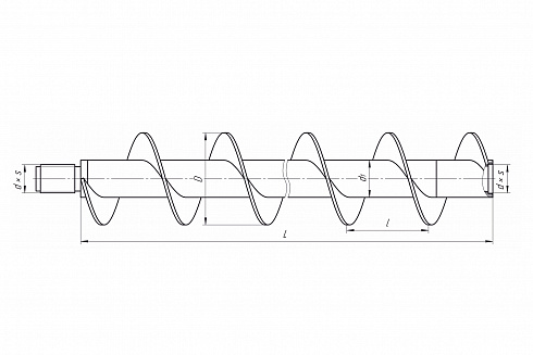 Шнек ШБ-82 L-1000 мм СП19 фото